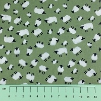 Fabric by the Metre - 454 Sheep - Sage